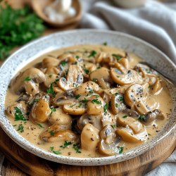 Blanquette de dinde facile aux champignons