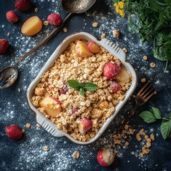 Crumble d'été aux pêches