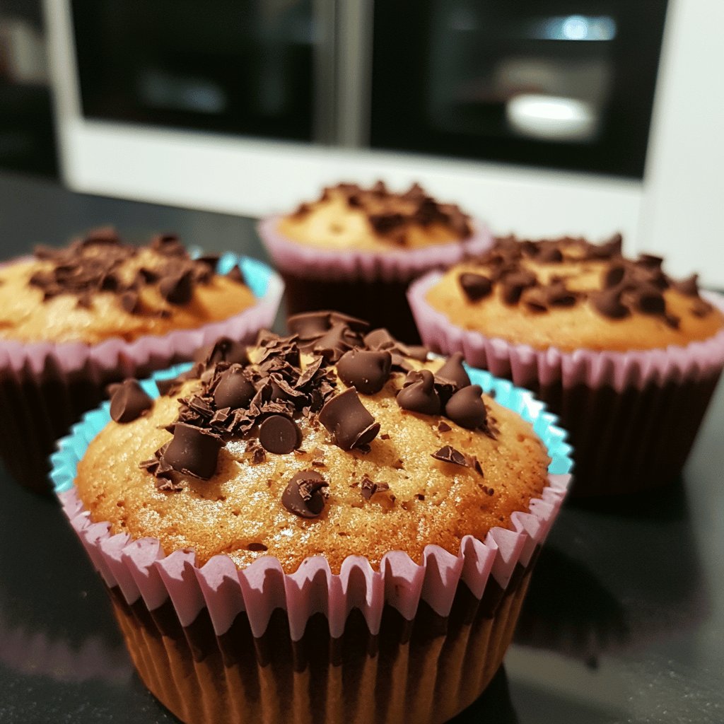 Muffins aux pépites de chocolat noir