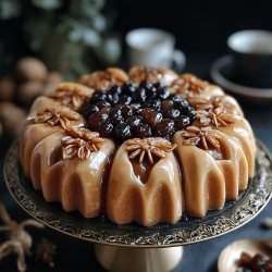 Gâteau de semoule aux raisins