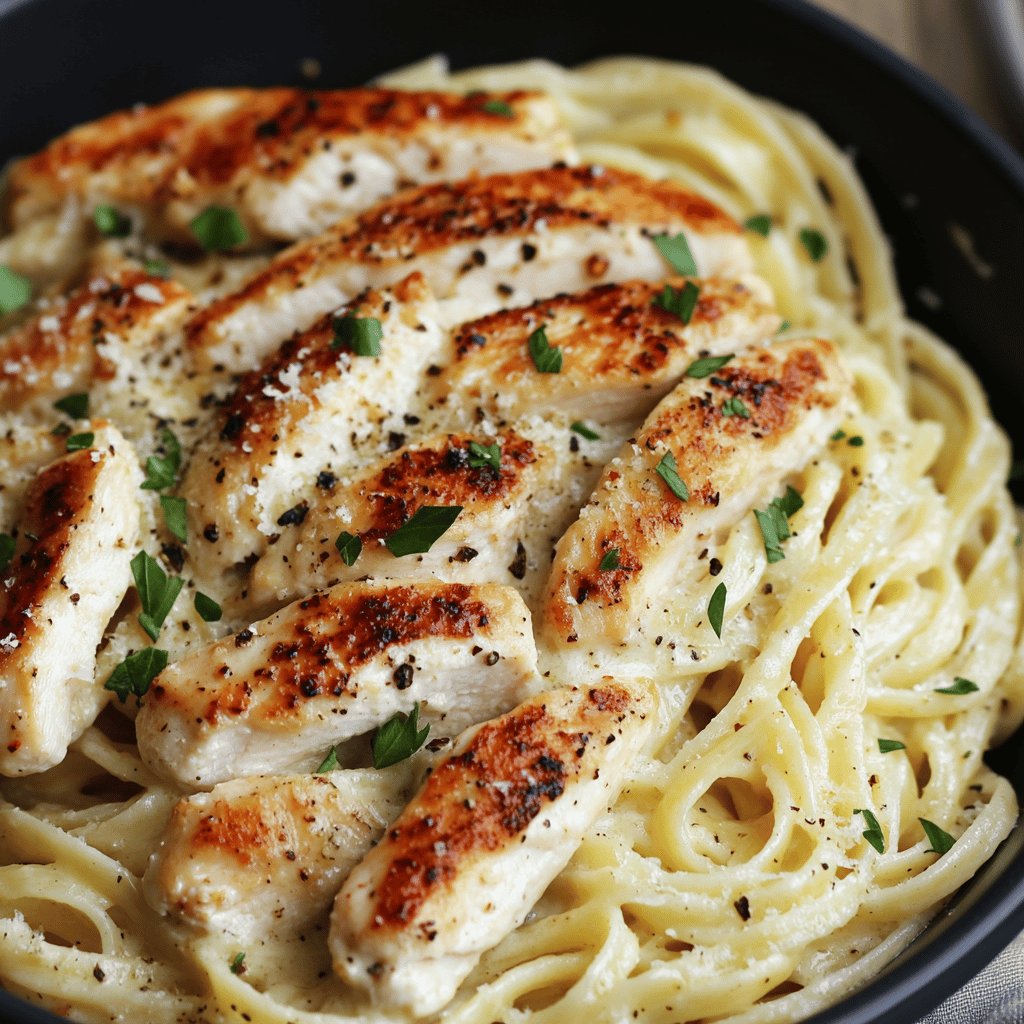 Creamy Garlic Chicken Pasta