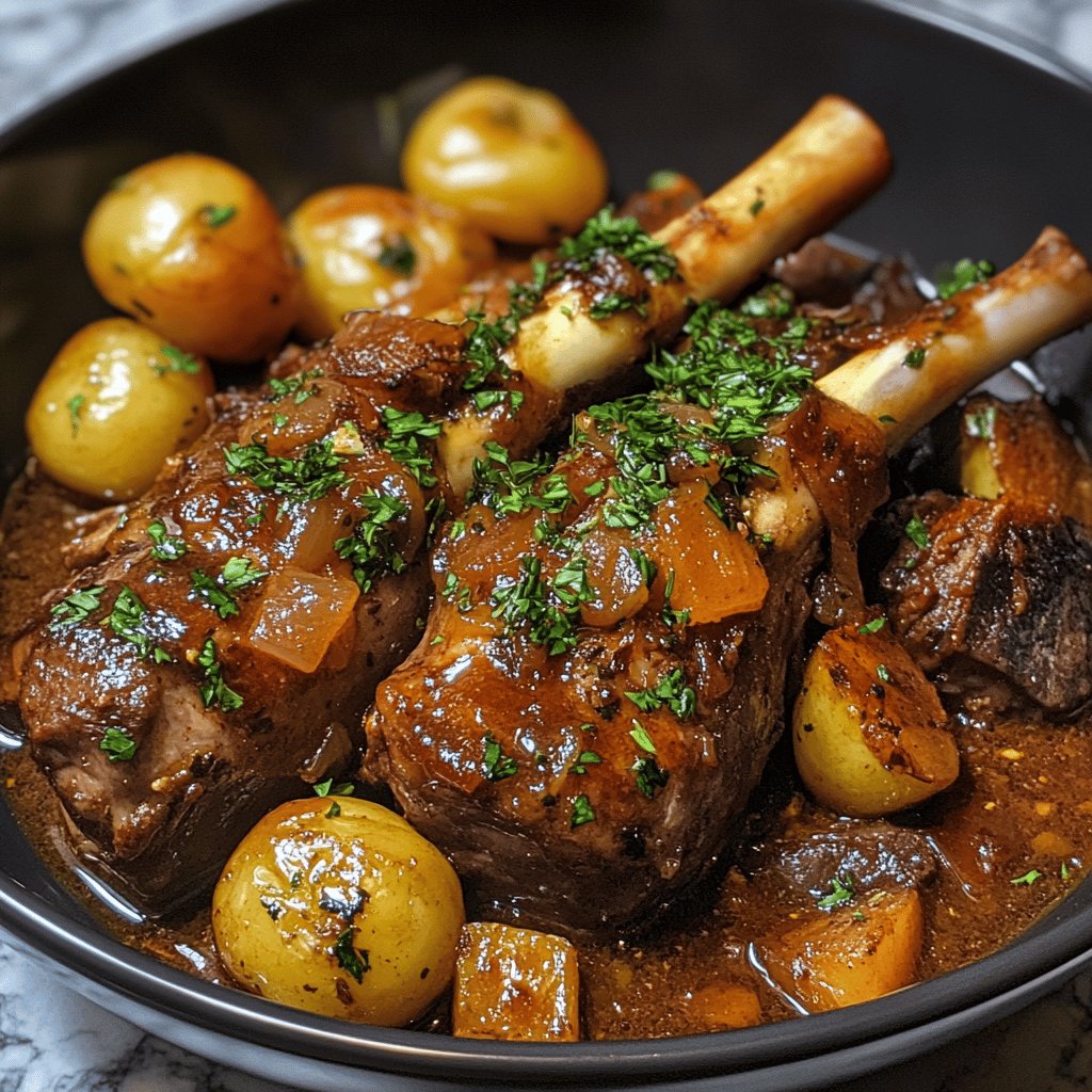 Slow Cooked Lamb Shank