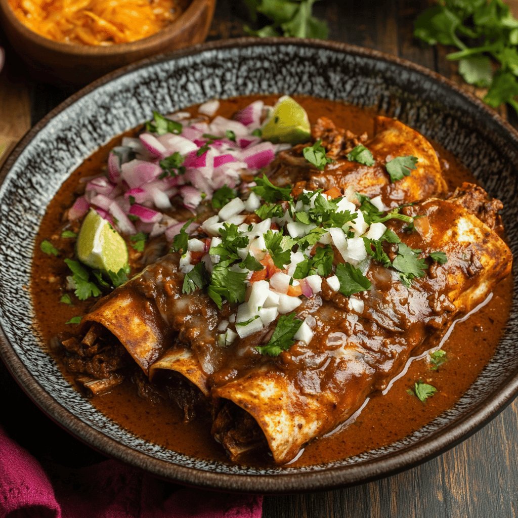 Enchiladas au boeuf épicées