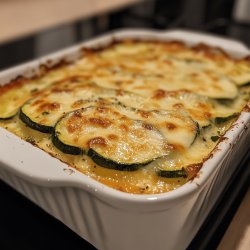 Gratin rapide de courgettes