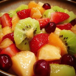 Salade de fruits d'hiver colorée