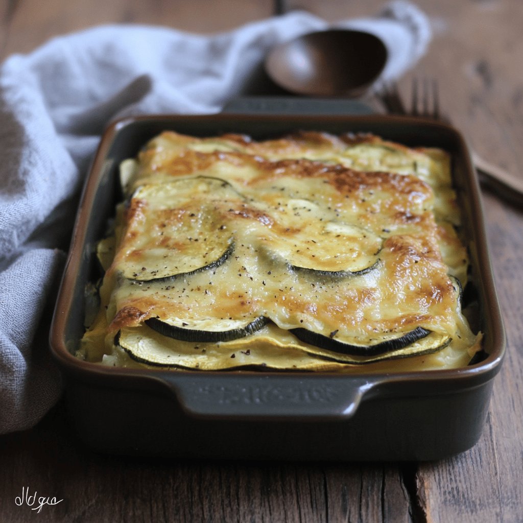 Lasagnes courgettes et chèvre