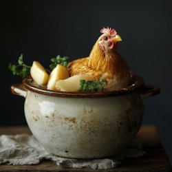 Poule au pot façon blanquette