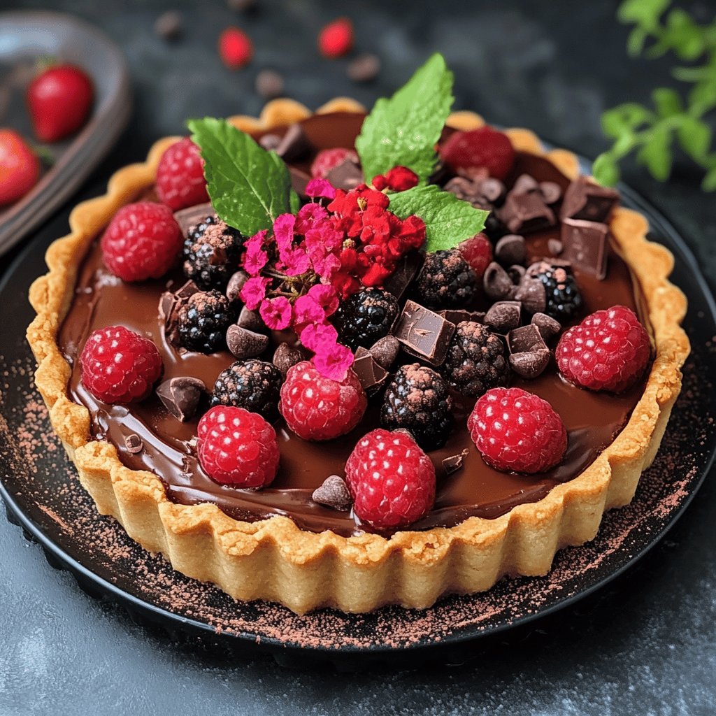 Tarte au chocolat maison