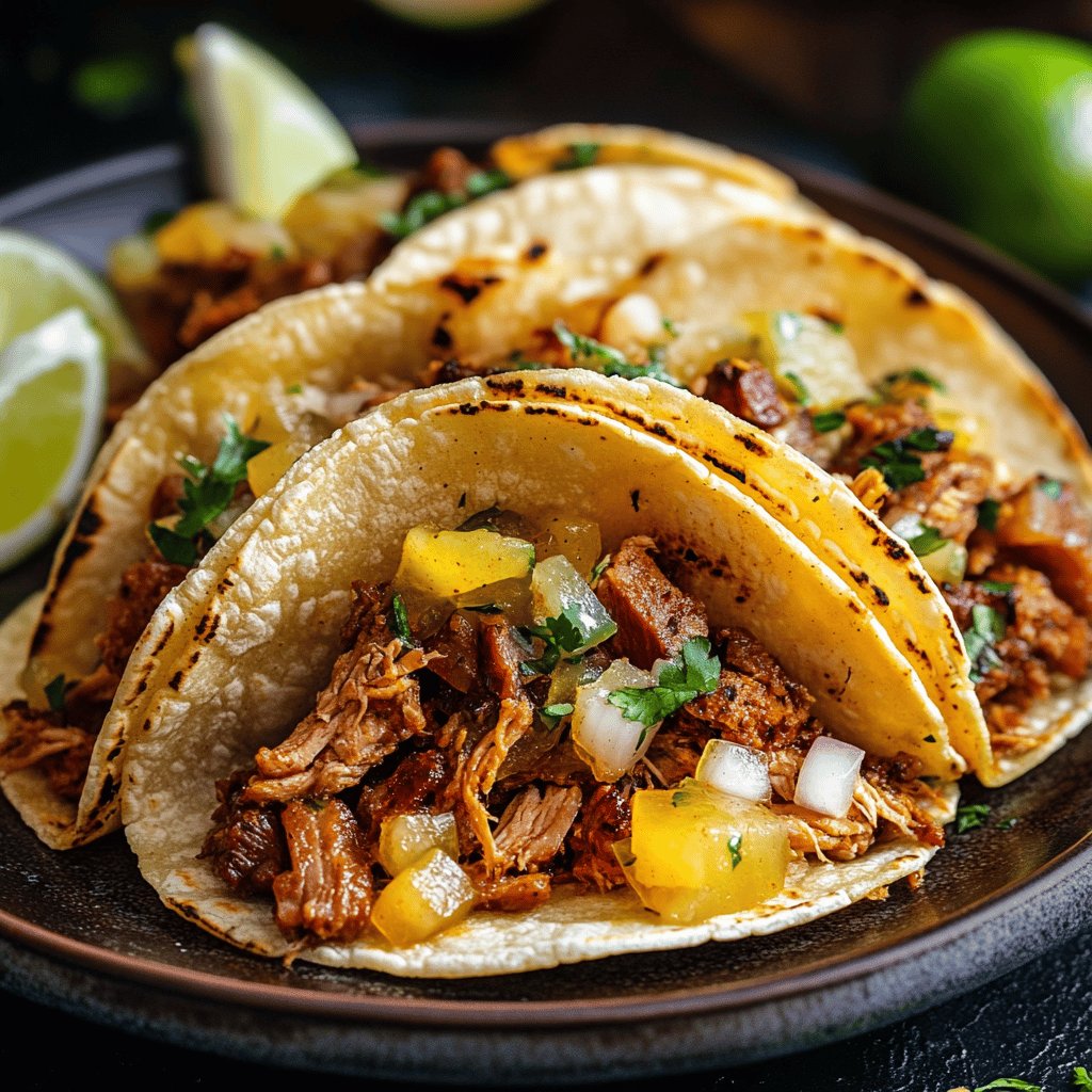 Slow Cooker Tacos al Pastor