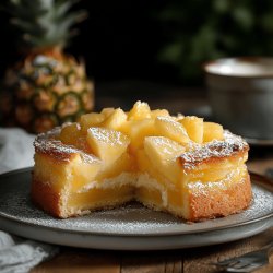 Gâteau au Yaourt Ananas et Pommes