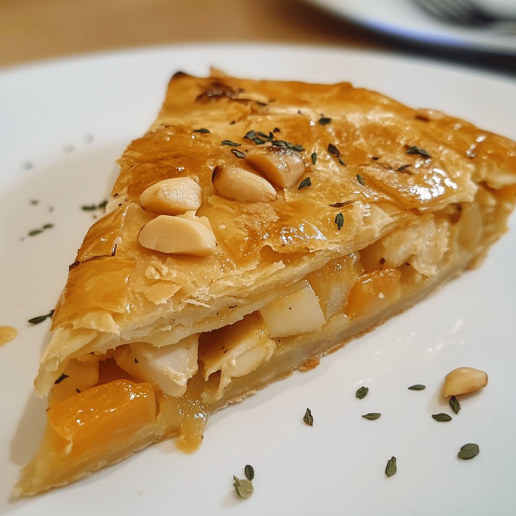 Pastilla au poulet et aux amandes