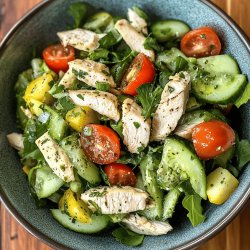 Simple Green Chicken Salad