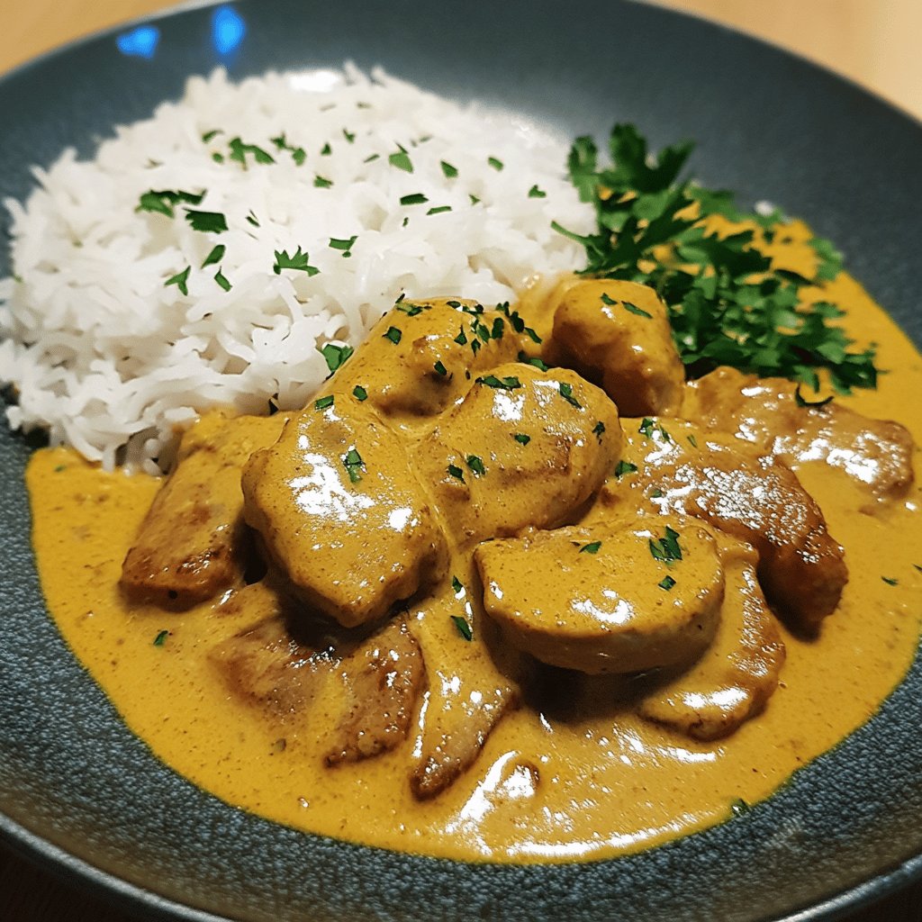 Paupiettes de veau au curry