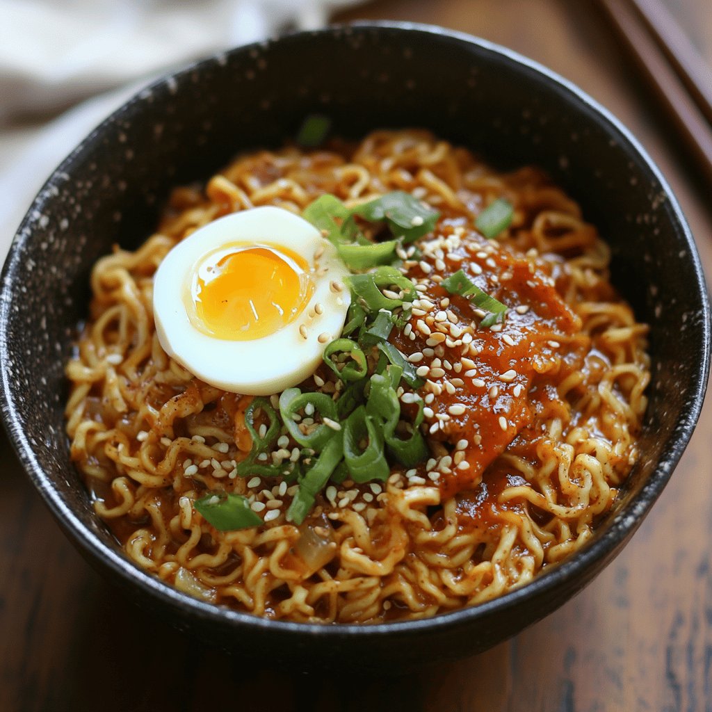 Spicy Peanut Ramen Noodles