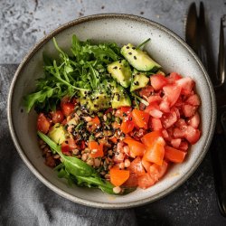 Salade de lentilles corail