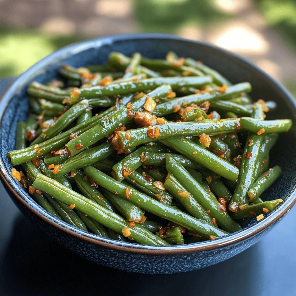 Sweet and Spicy Green Beans