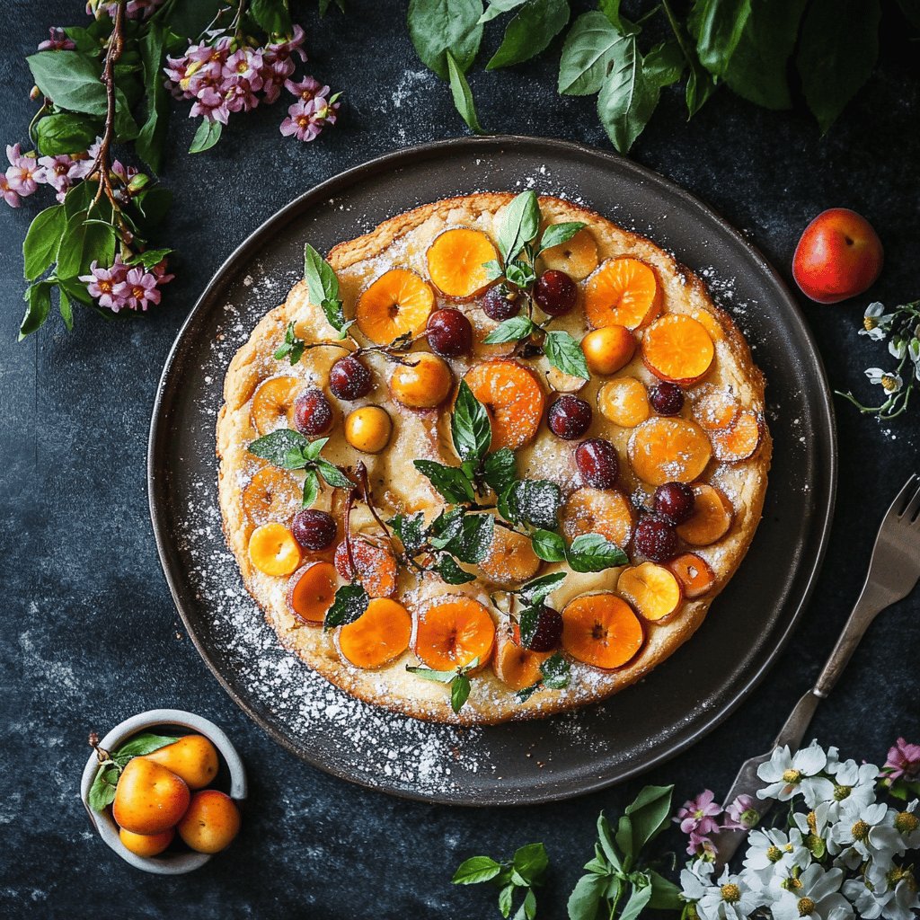 Tarte aux abricots estivale