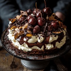 Charlotte poire-chocolat-mascarpone