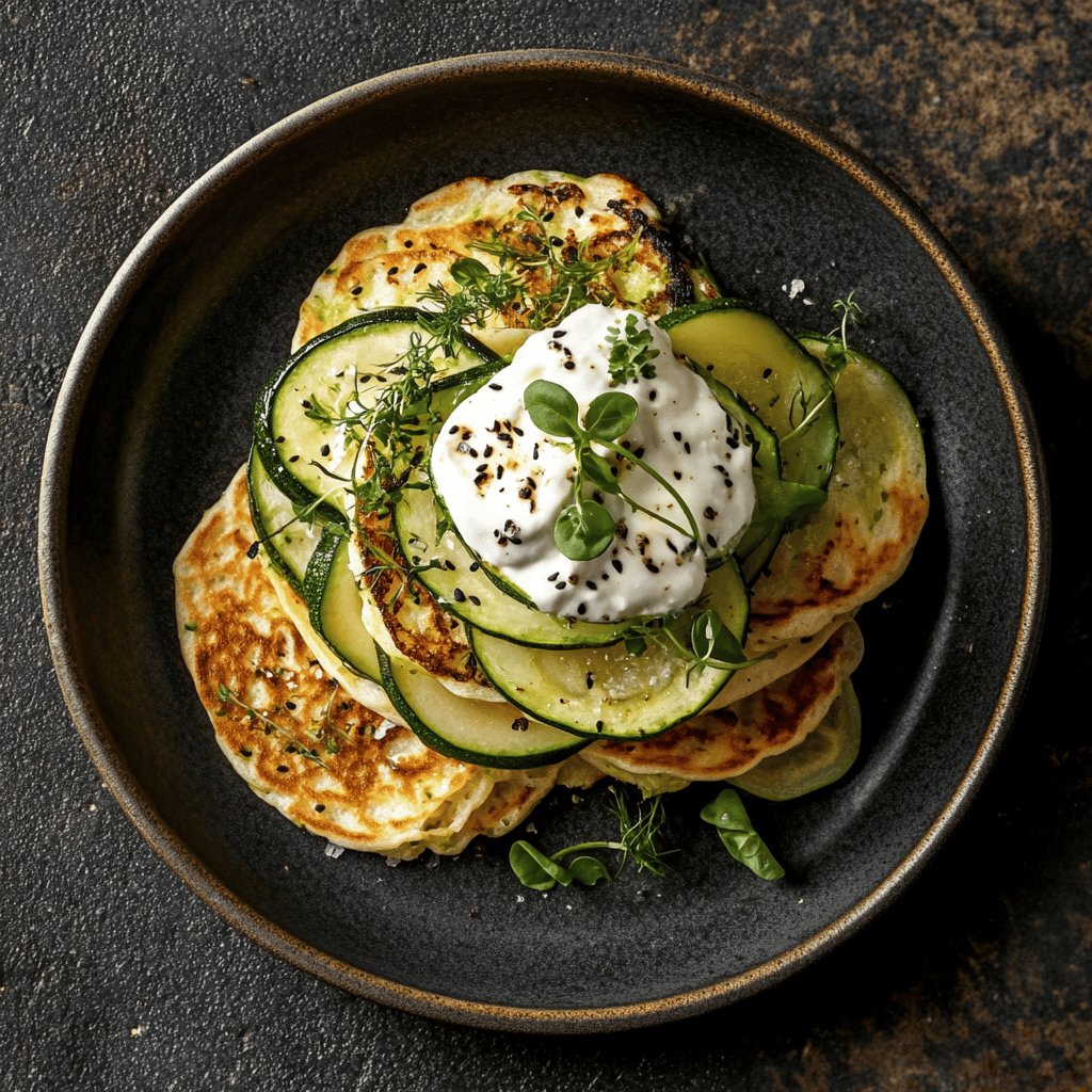 Blinis de courgettes rapides