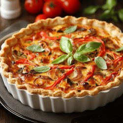 Quiche au thon et poivrons