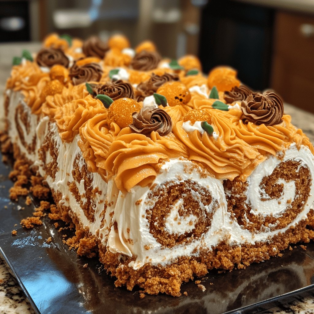 Pumpkin Roll Cake