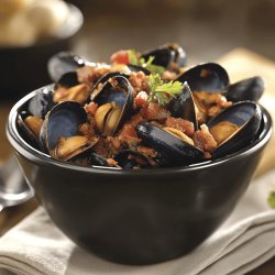 Moules au chorizo épicé