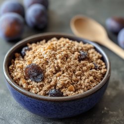 Crumble aux prunes gourmand