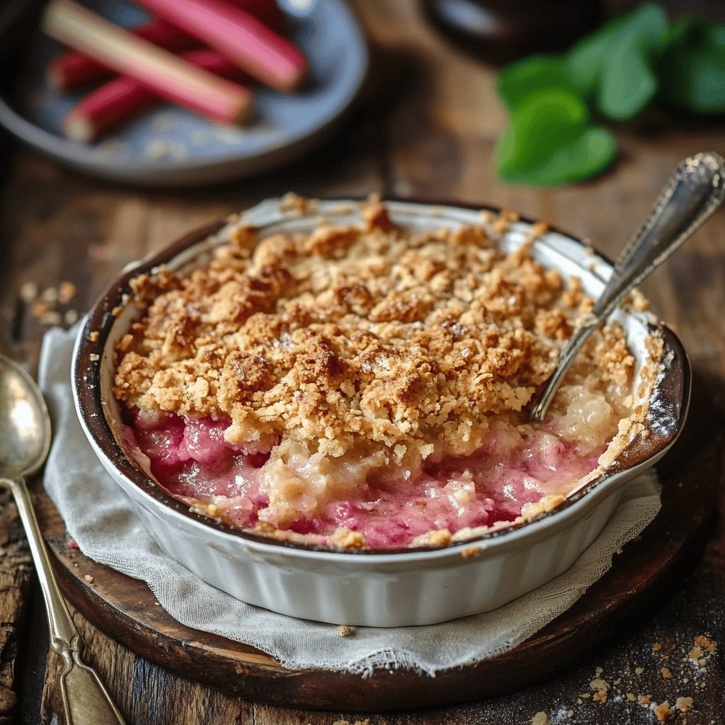 Classic Rhubarb Crumble