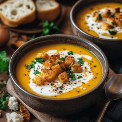 Soupe de citrouille crémeuse