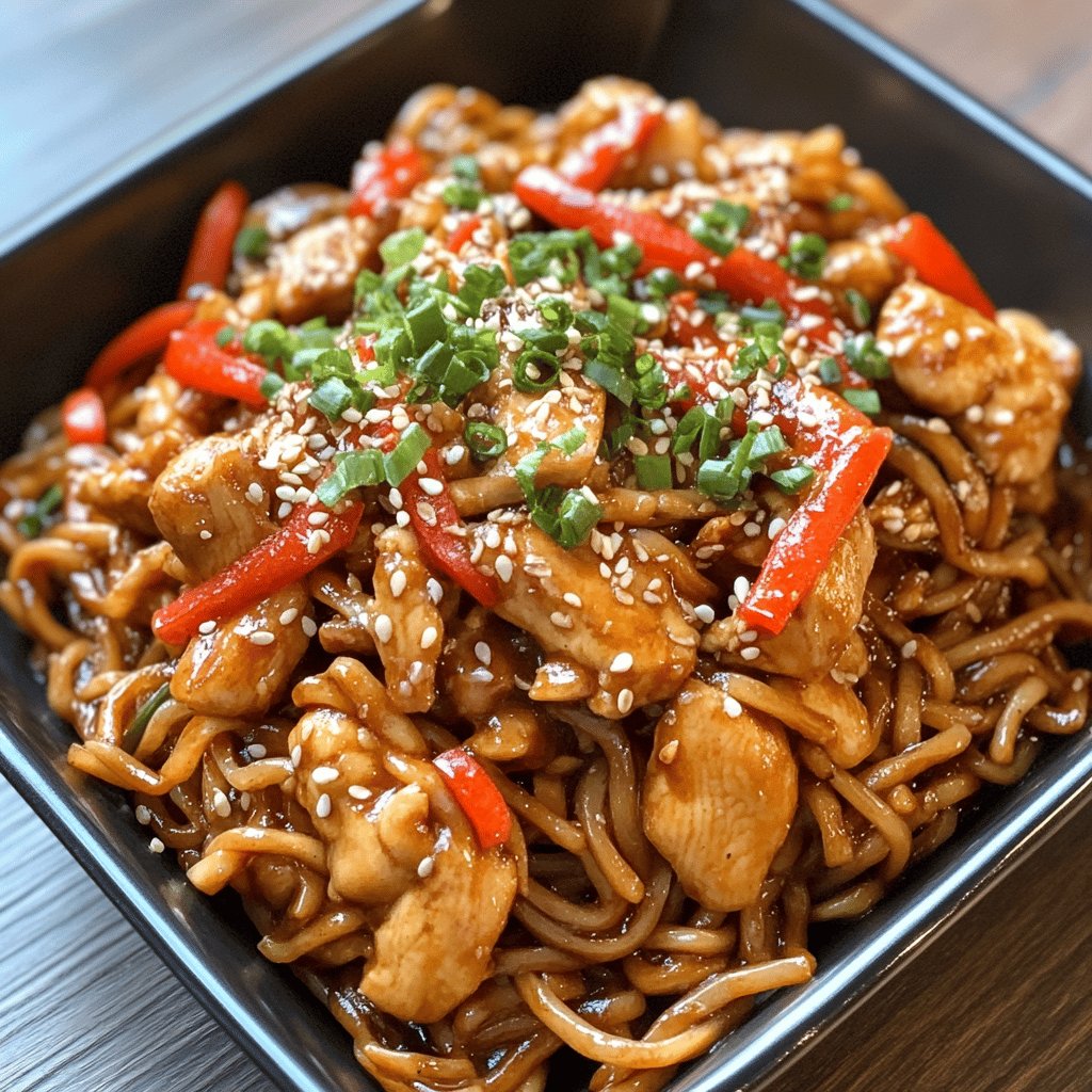 Chicken Yakisoba