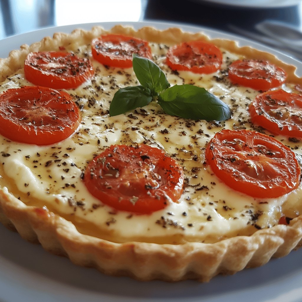 Tarte à la tomate et au chèvre