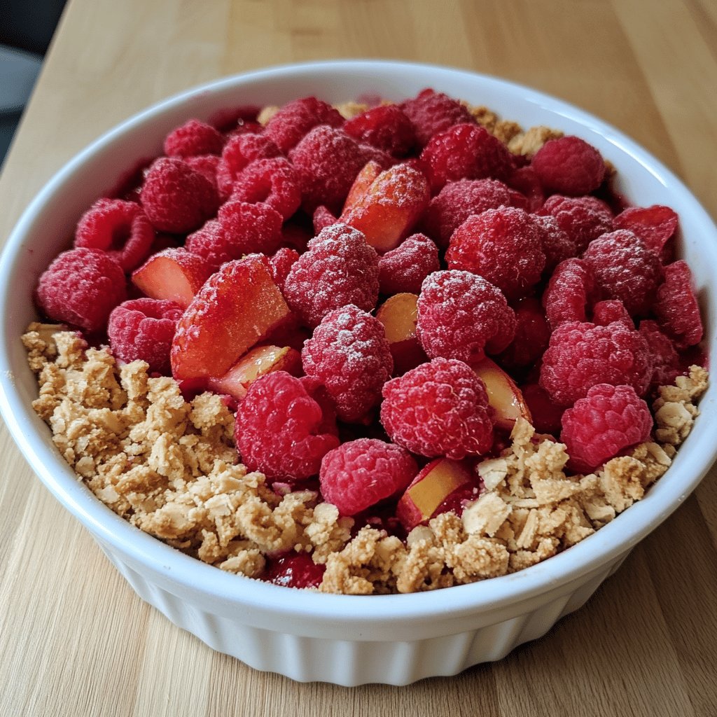 Crumble aux fruits rouges