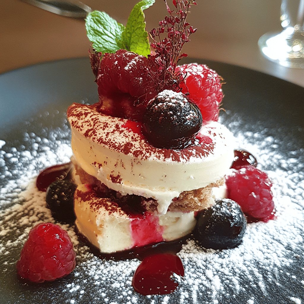 Tiramisu aux fruits rouges