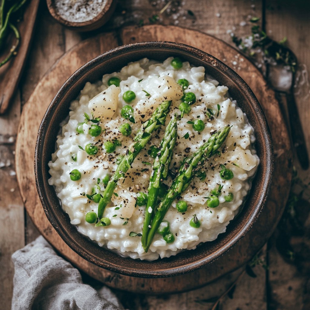 Risotto aux asperges fraîches