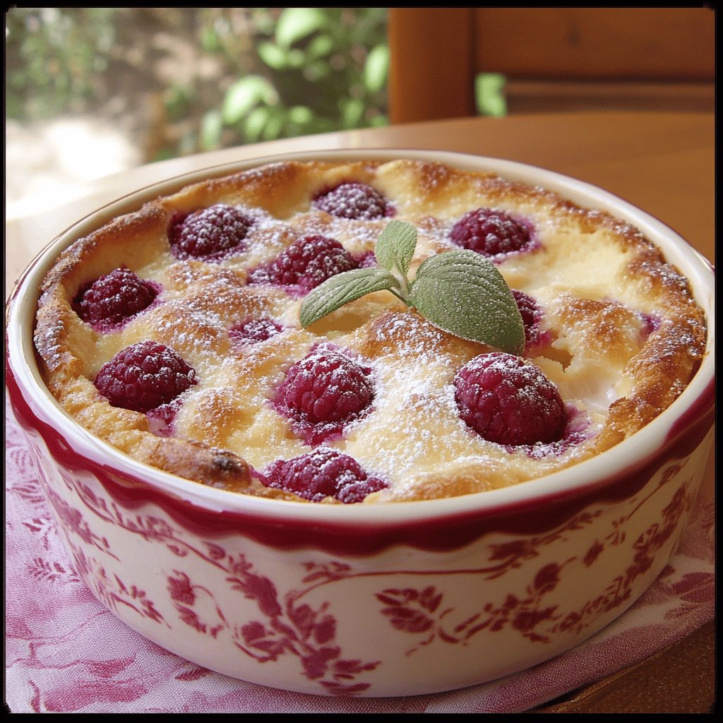 Clafoutis aux framboises