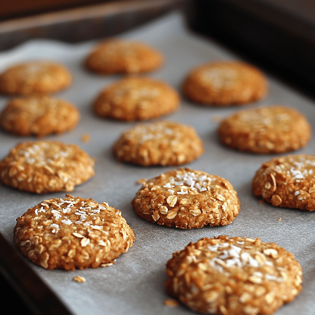 Australian Coconut-Oat Cookies