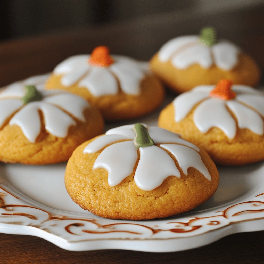 Iced Pumpkin Cookies