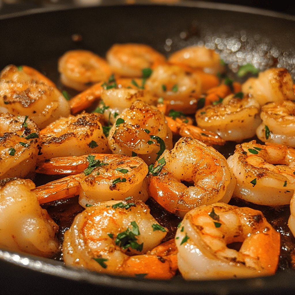 Quick Pan-Fried Shrimp