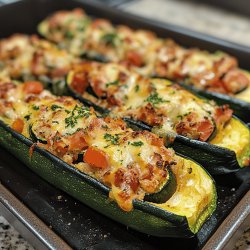 Delicious Stuffed Zucchini