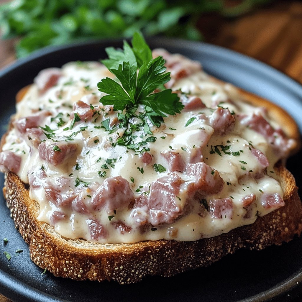 Easy Creamed Chipped Beef on Toast