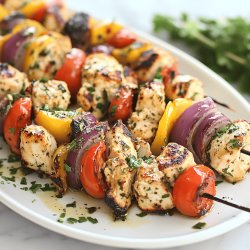 Greek Island Chicken Kebabs