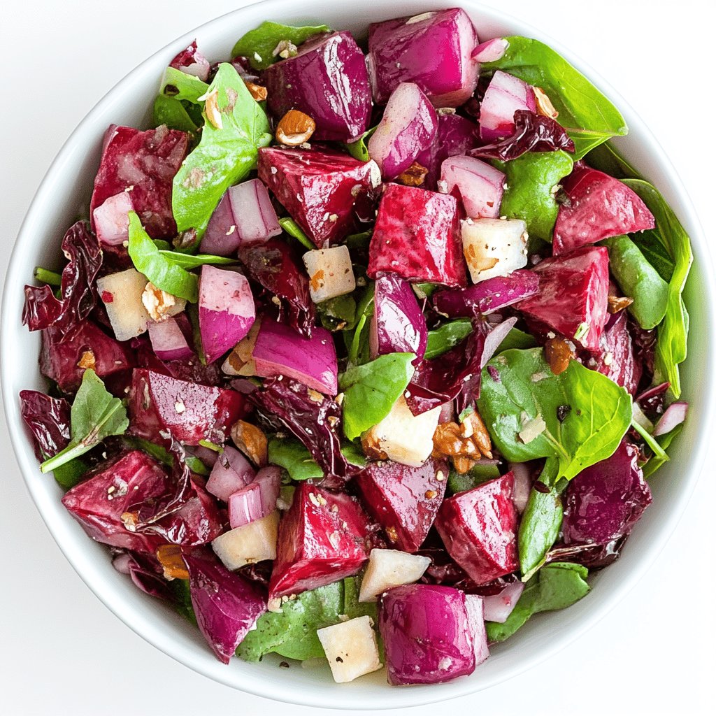 Salade de chou rouge croquante