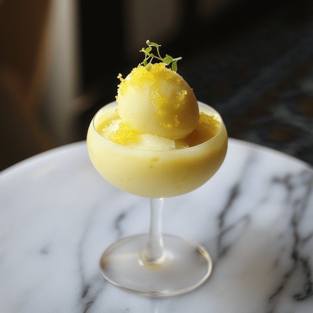 Sorbet au citron maison