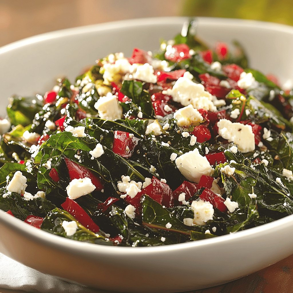 Roasted Swiss Chard with Feta