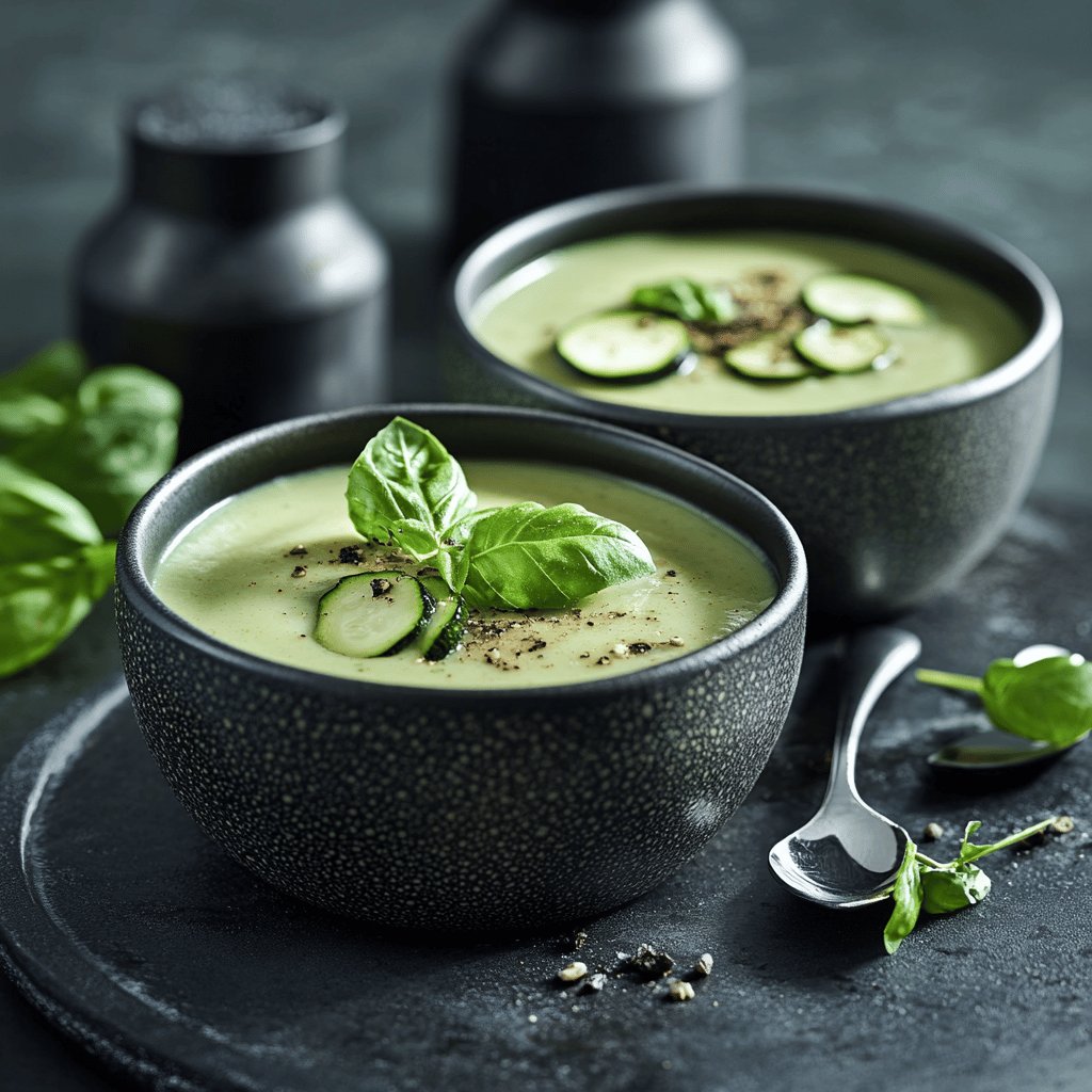 Soupe de courgettes crémeuse