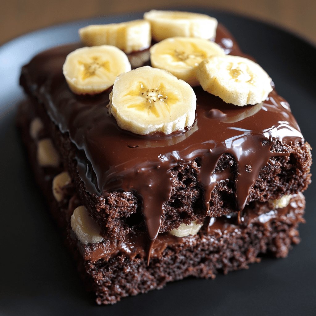 Banana bread moelleux chocolat