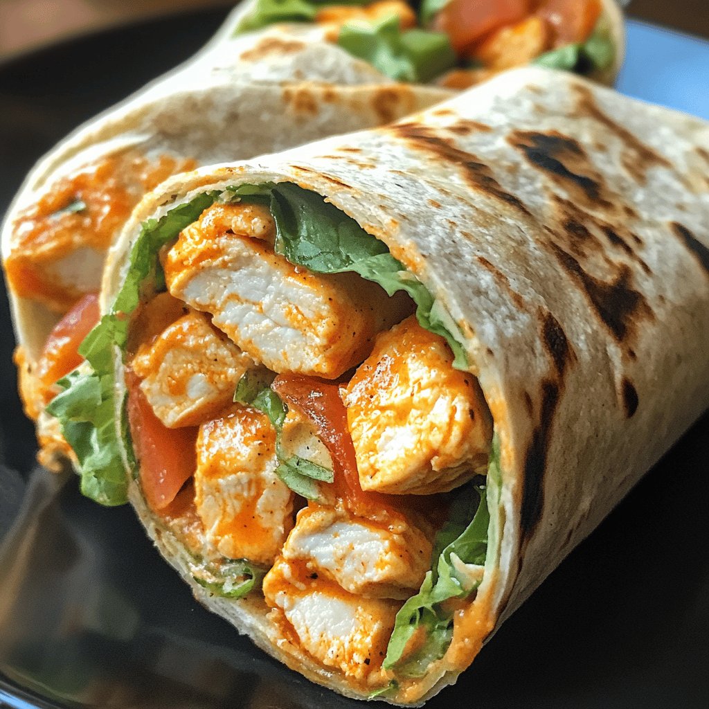 Spicy Buffalo Chicken Wraps