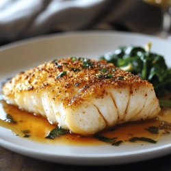 Pan-Seared Crusted Lingcod