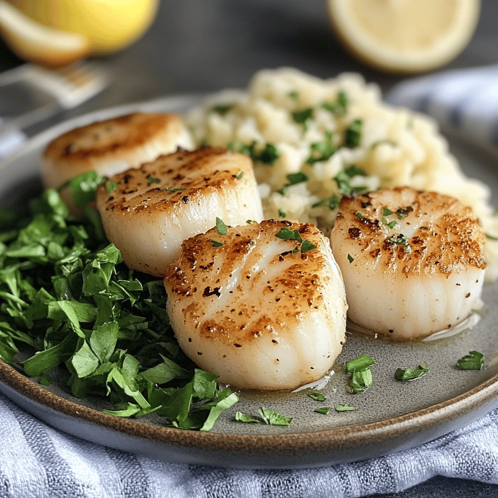 Simply Seared Scallops