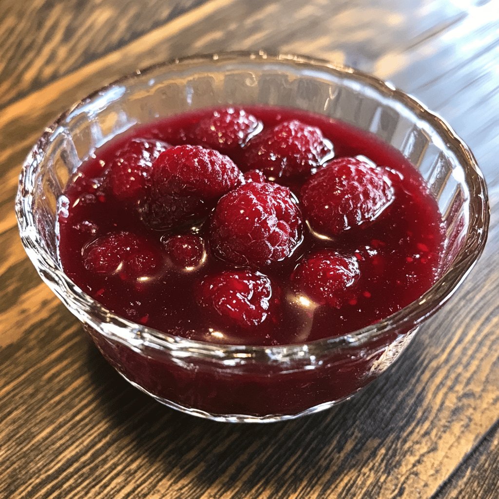 Gelée de framboises maison